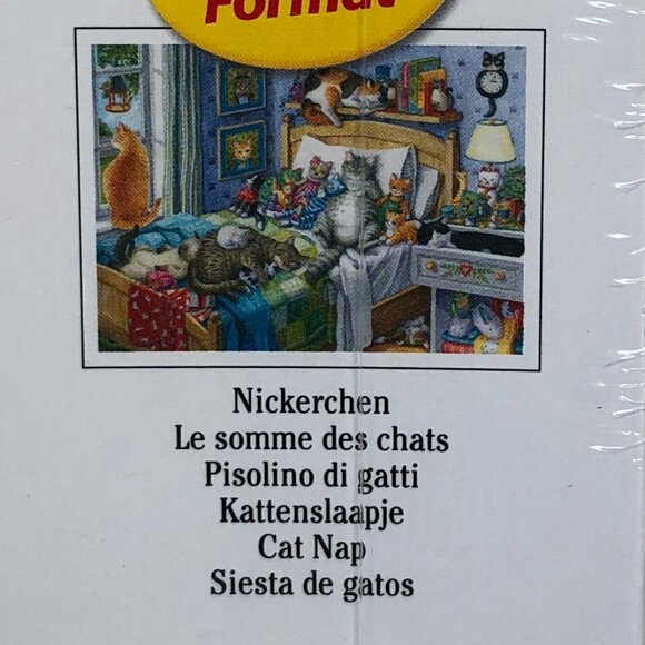 New sealed Ravensburger 500 pcs Large Format Puzzle-Cat Nap - Picture 10 of 12